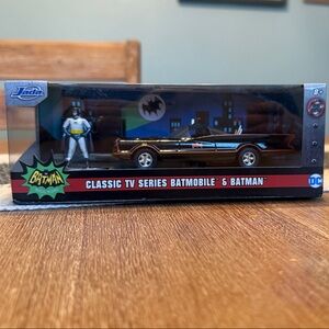 Jada Classic TV Series Batmobile & Batman Toy Car - Black